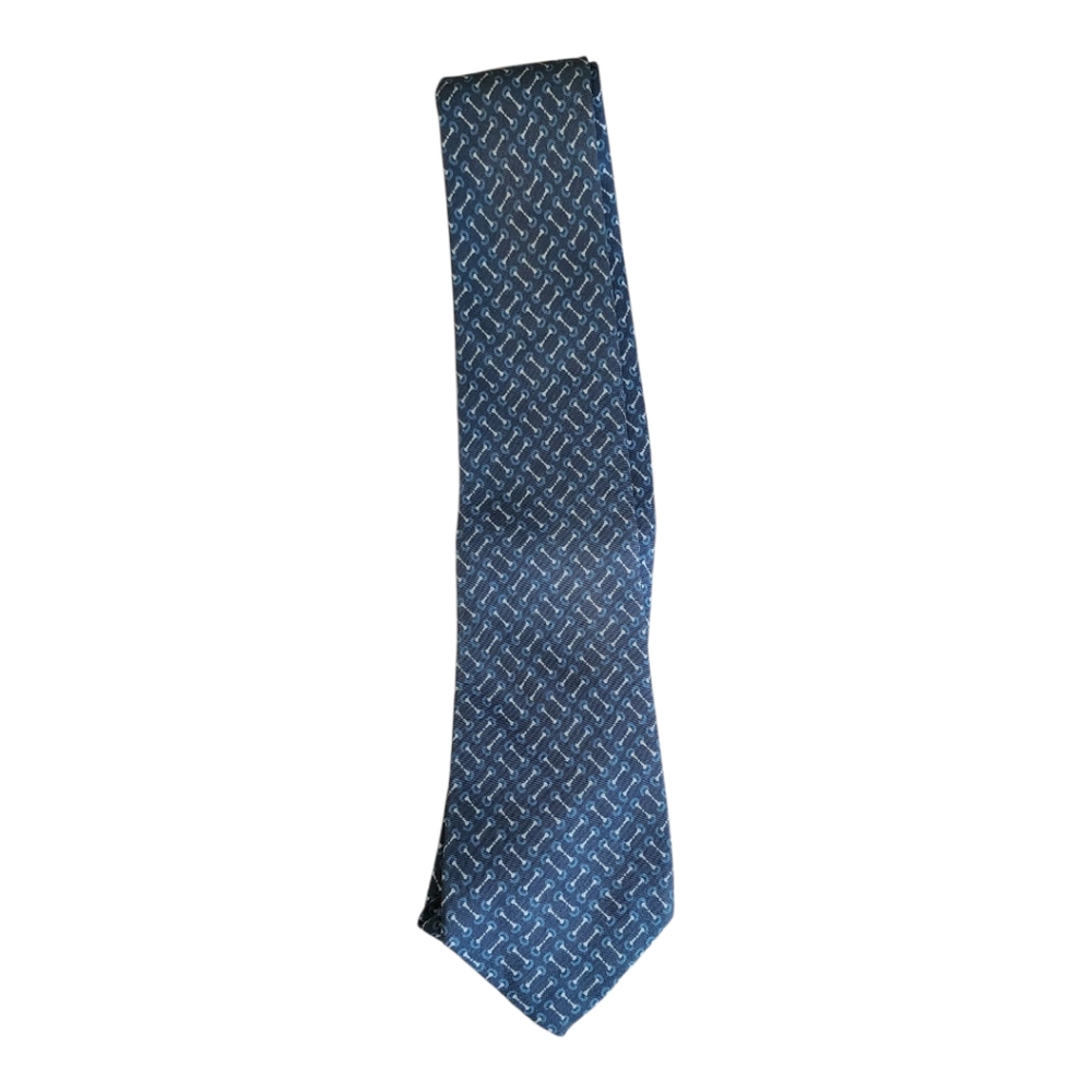 Gucci Elegant Blue Patterned Tie - image 1